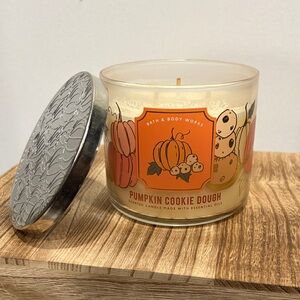 Bath & Body Works Pumpkin Cookie Dough 3-wick Candle-NEVER USED